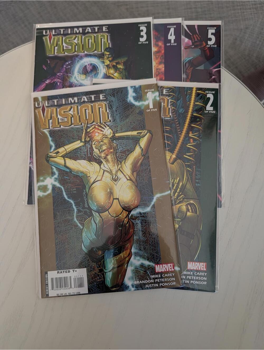 Ultimate Vision Comic Book Set Issues 1-5
